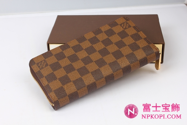 大人気ラウンドファスナー長財布 LOUISVUITTON N60015 ダミエ ジッピー 長財布 ルイヴィトン 